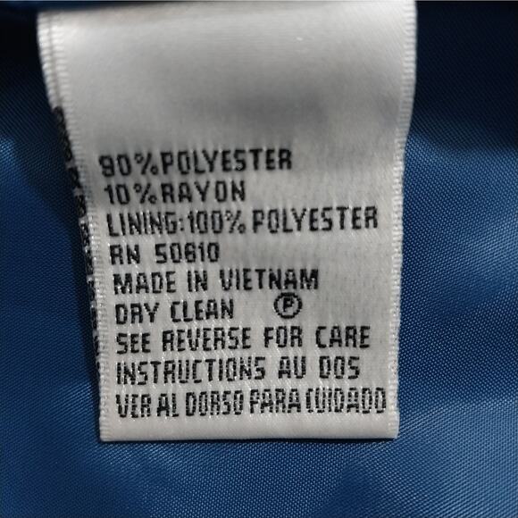 LE SUIT! RICH BLACK MICRODOT, WIDE LAPEL 2PC SKIRT & JACKET SUIT SET! SZ 16 - Picture 13 of 14